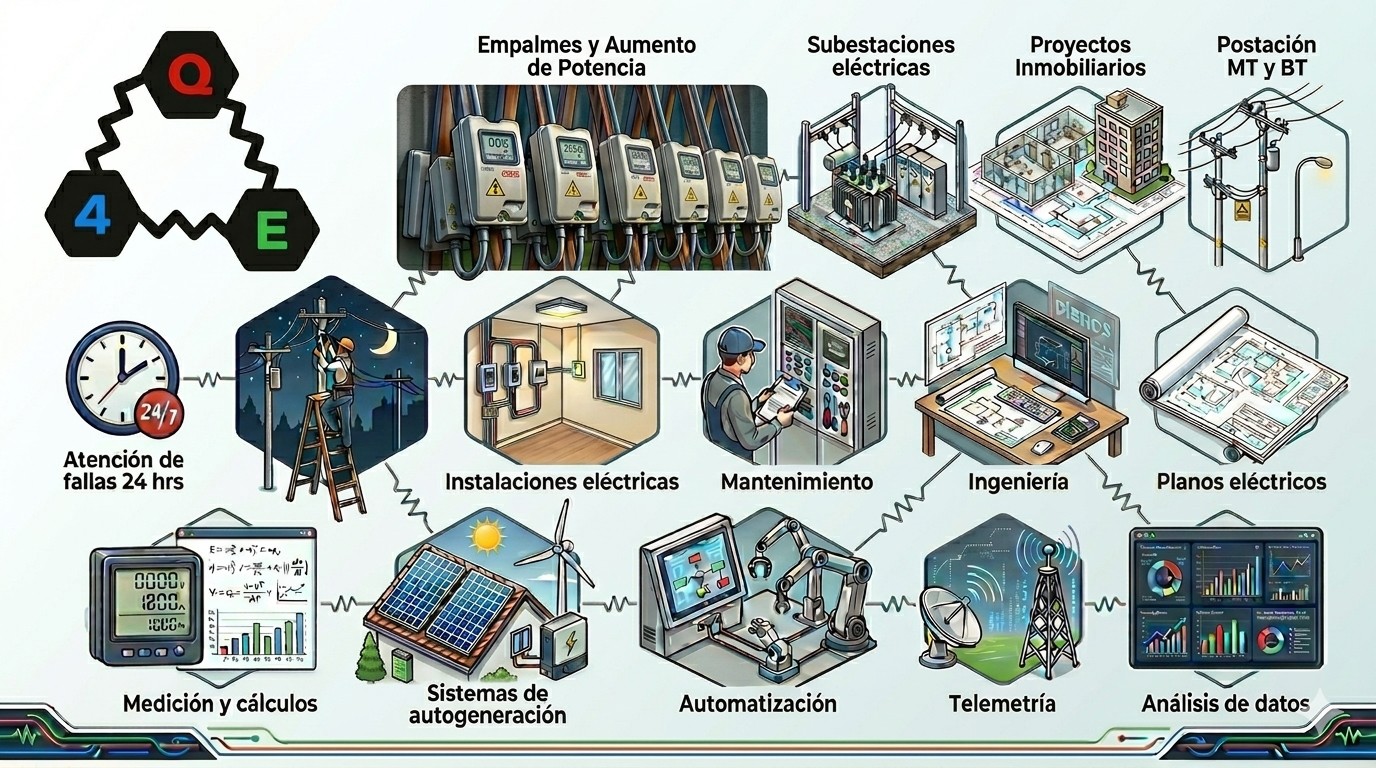 Instalación eléctrica en altura